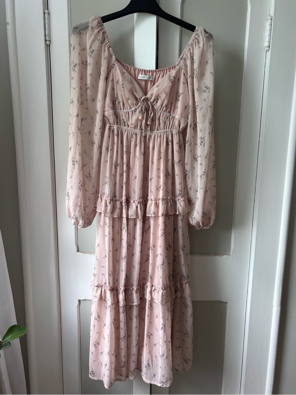 Altar’d State Long Sleeve Maxi Floral Dress XXS